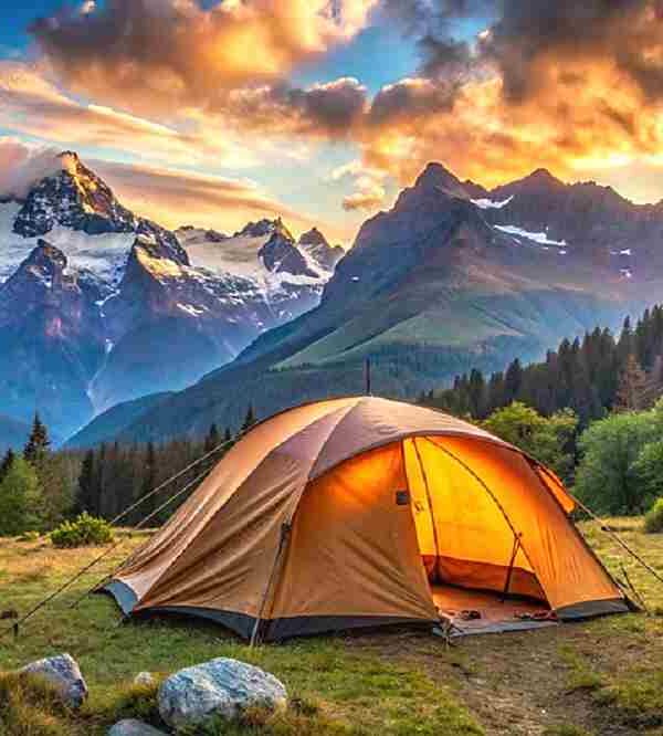 Camping at Bhaderwah, Bhaderkashi Expedition
