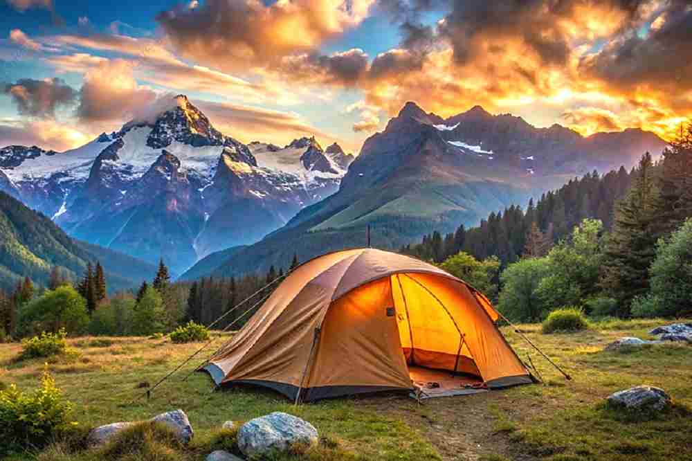 Camping at Bhaderwah, Bhaderkashi Expedition